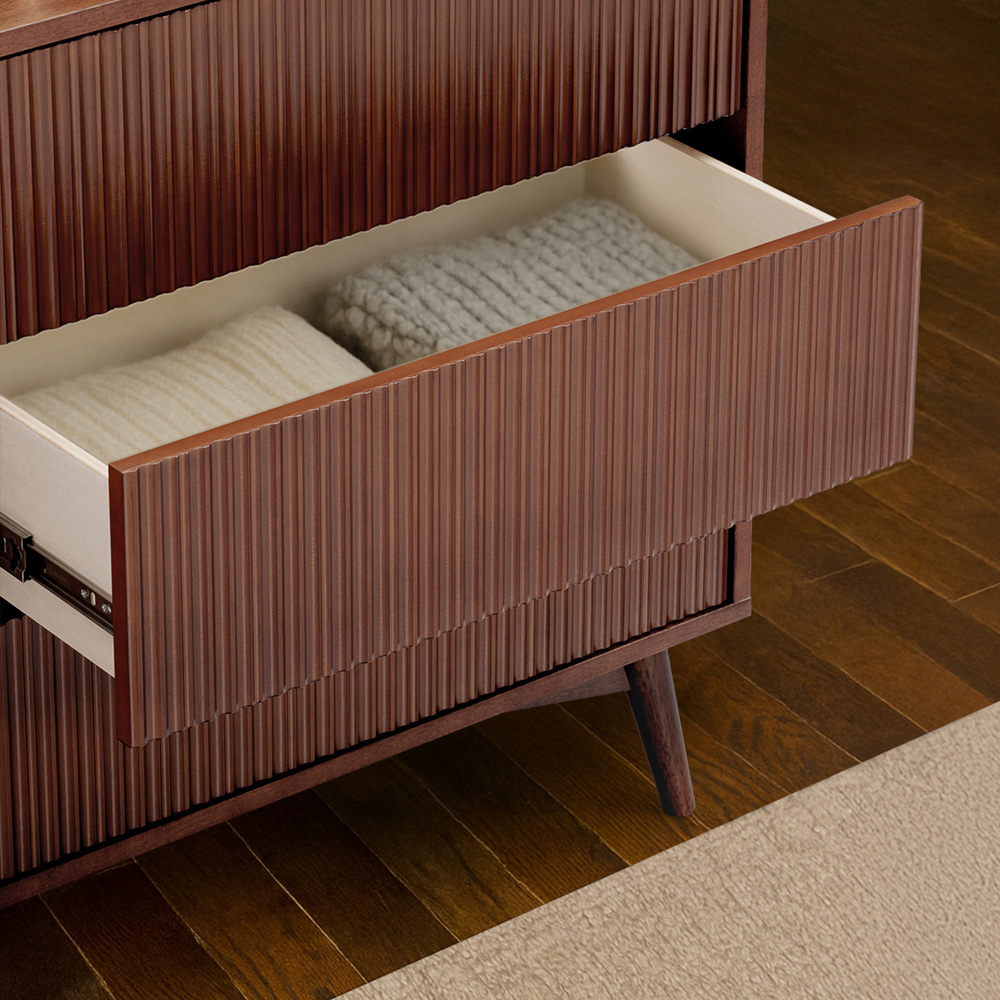Teamson Home Tremolo 6 Drawer Walnut Dresser Image 5