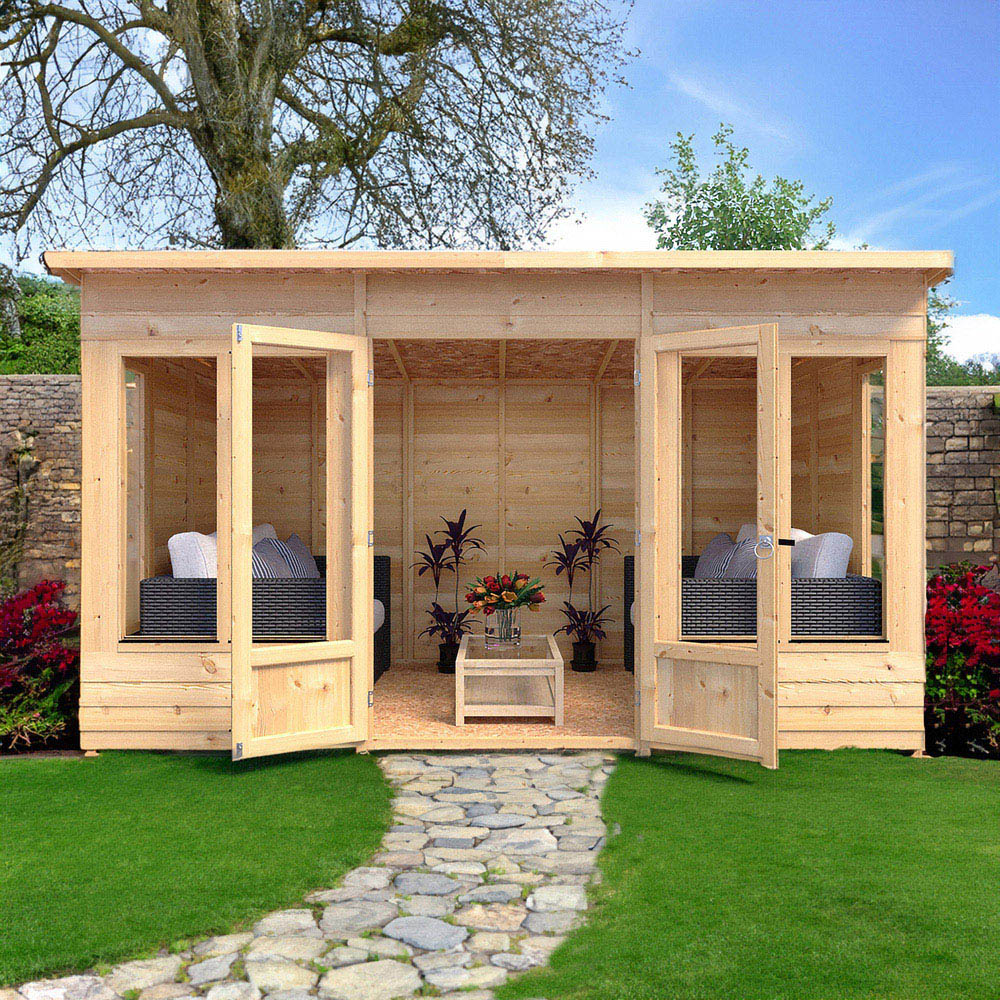 Shire GB Alora 12 x 6ft Pent Overlap Summerhouse Image 5