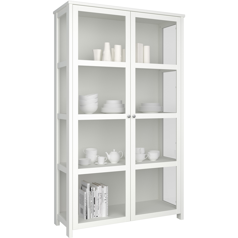 Florence Excellent 2 Door Pure White Display Cabinet Image 6