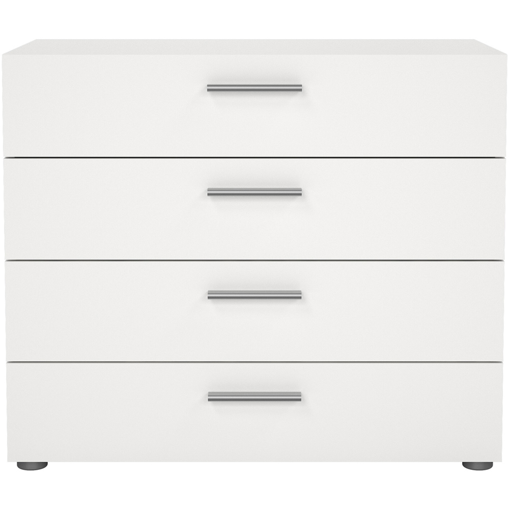 Florence 4 Drawer White Chest of Drawers Image 3