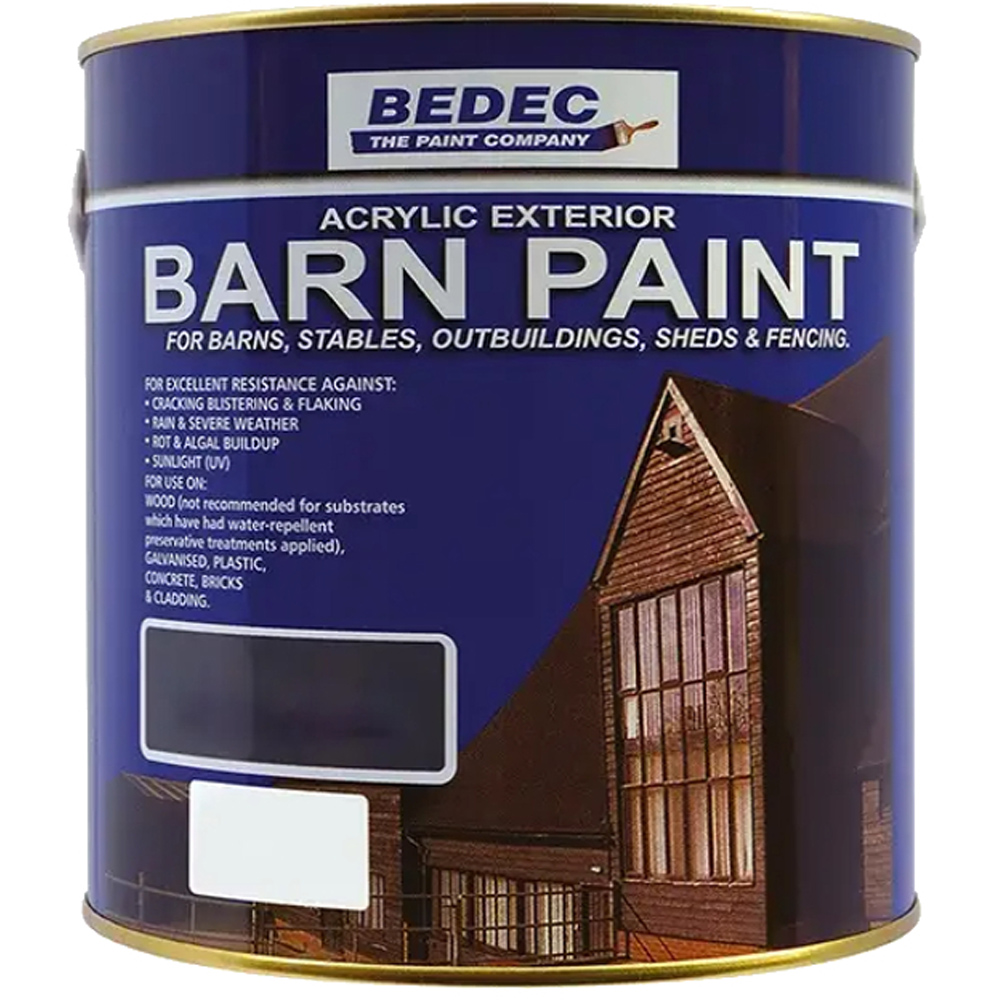 Bedec Anthracite Grey Satin Barn Paint 2.5L Image 2
