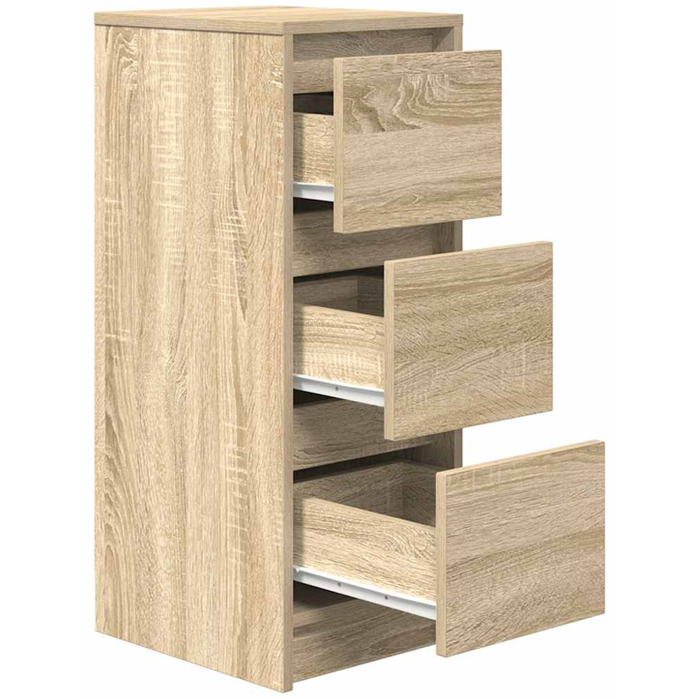 vidaXL 3 Drawer Sonoma Oak Sideboard Image 5