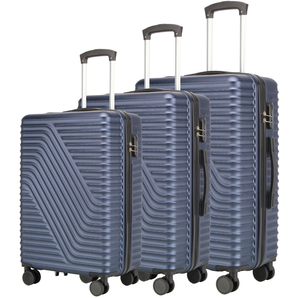 Neo Set of 3 Blue Hard Shell Luggage Suitcases Image 1