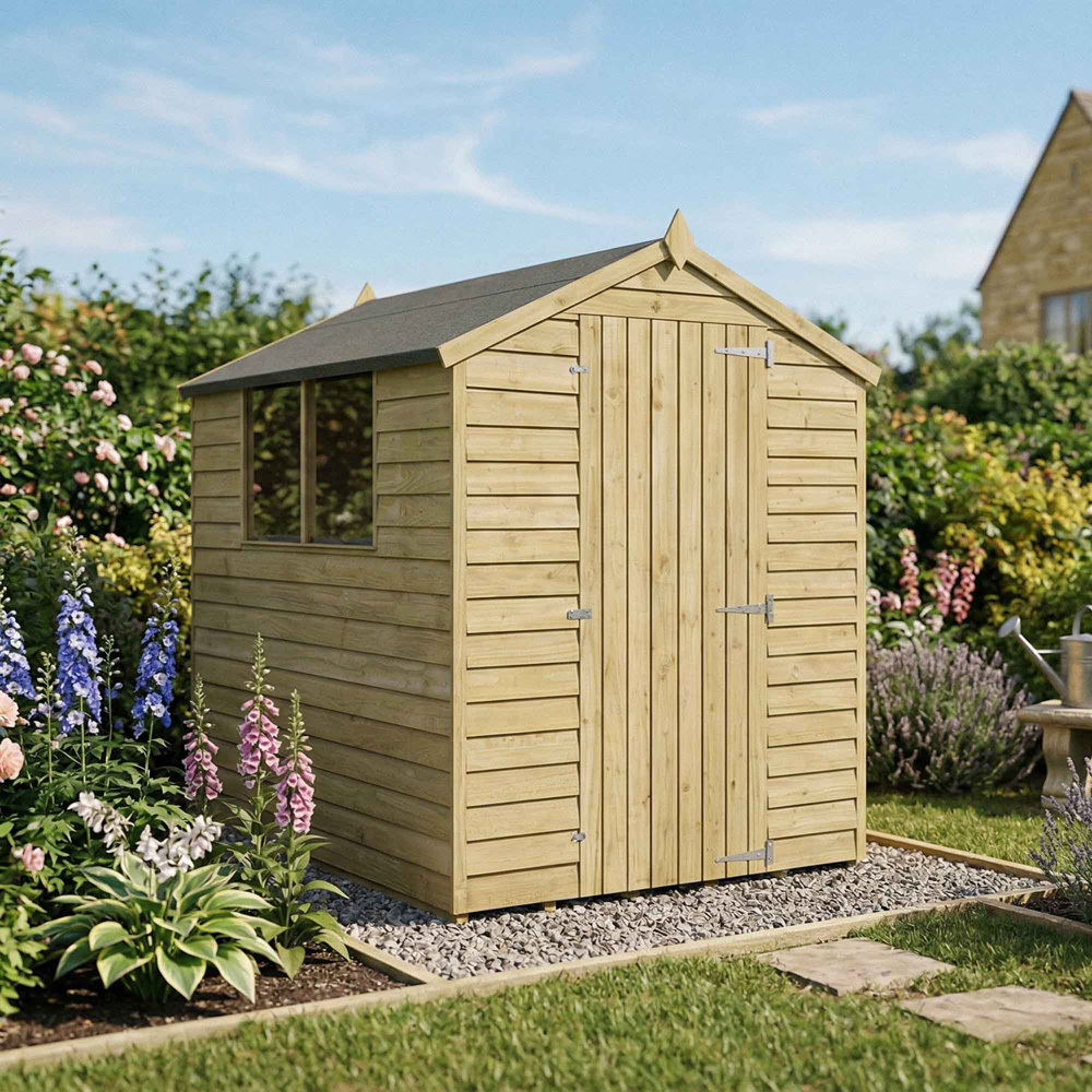Mercia 7 x 5ft Overlap Apex Shed Image 2