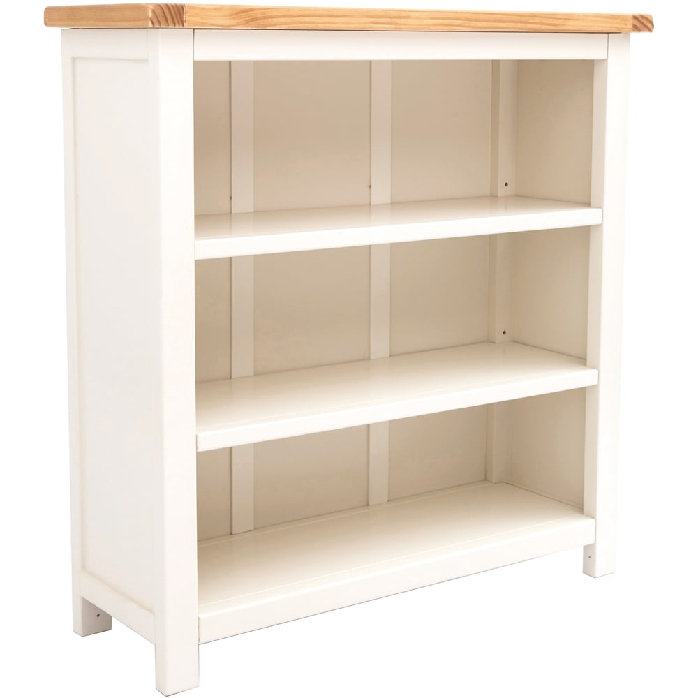 Maggiori 3 Shelf Off White Bookcase Image 3