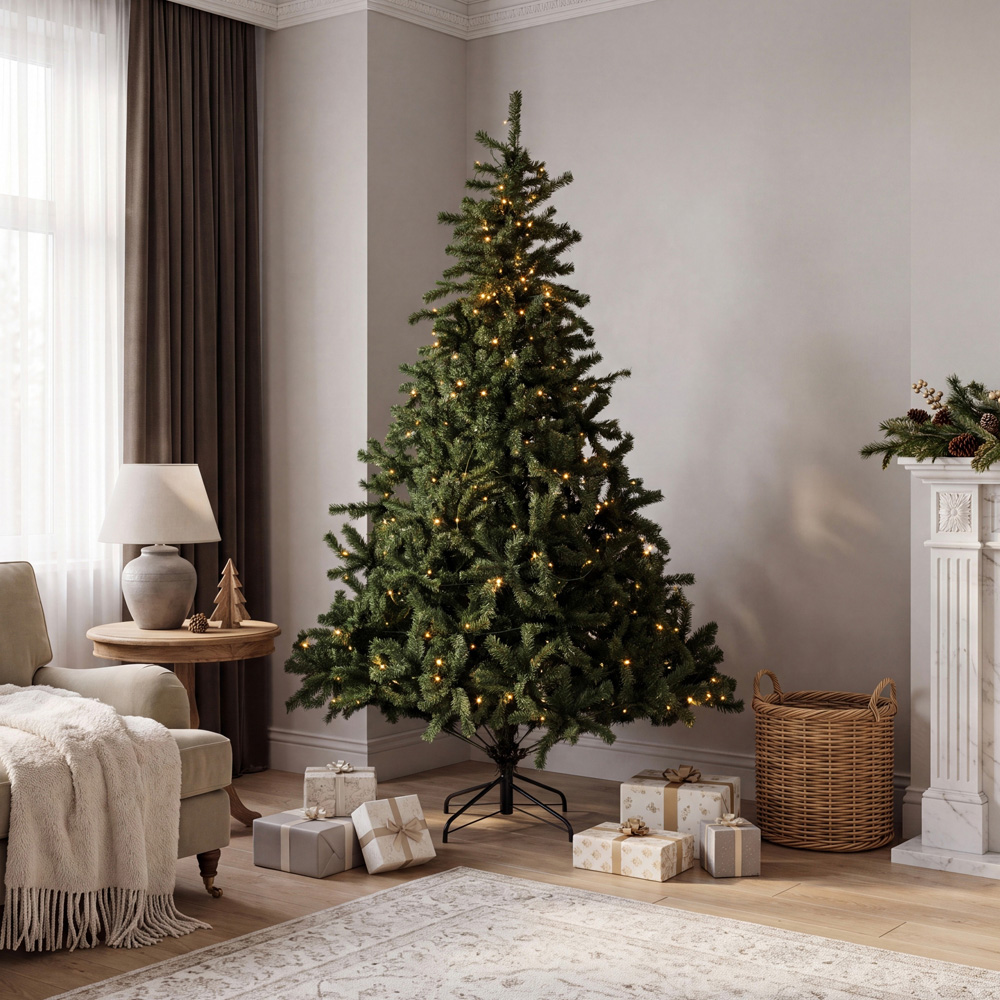Abrihome 250 Warm White LED Pre-Lit Multi-Function Artificial Christmas Tree with 788 Tips 6ft Image 2