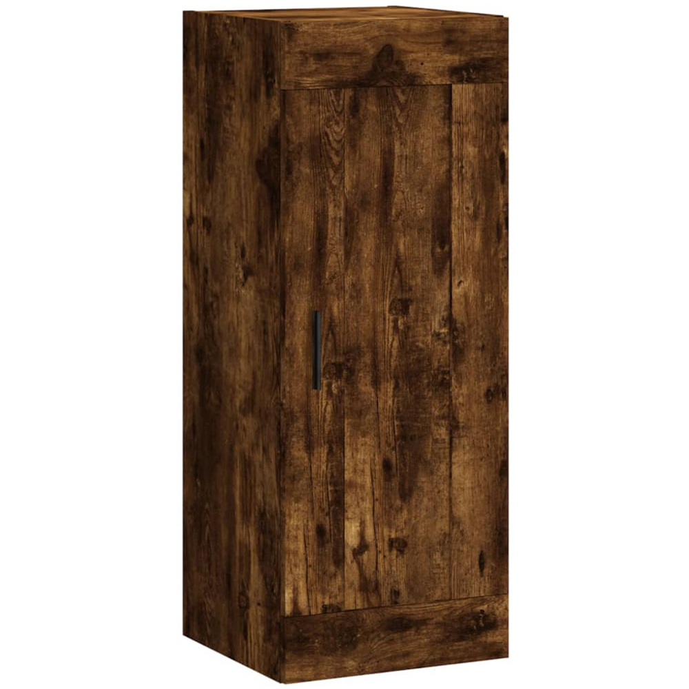 vidaXL Single Door 3 Drawer Smoked Oak Highboard Image 8