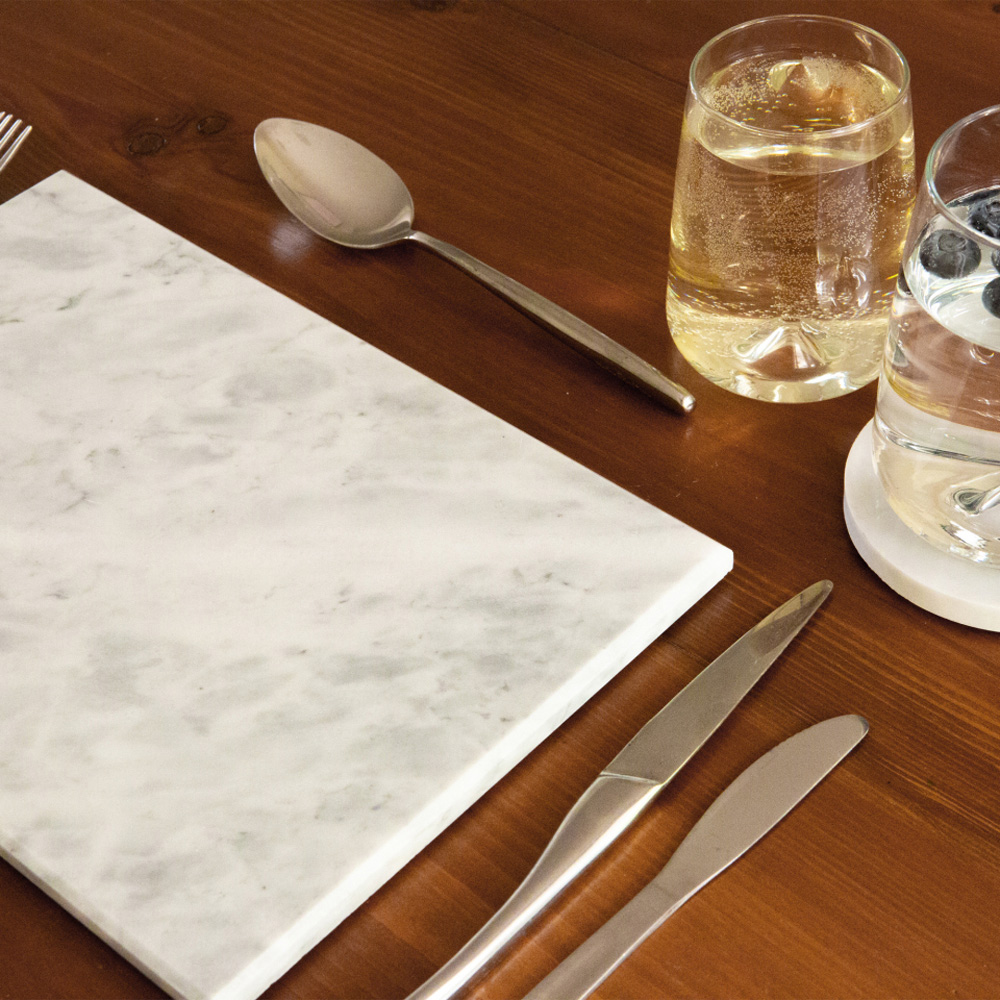 Argon Tableware 12 Piece White Placemat and Round Coaster Set Image 5