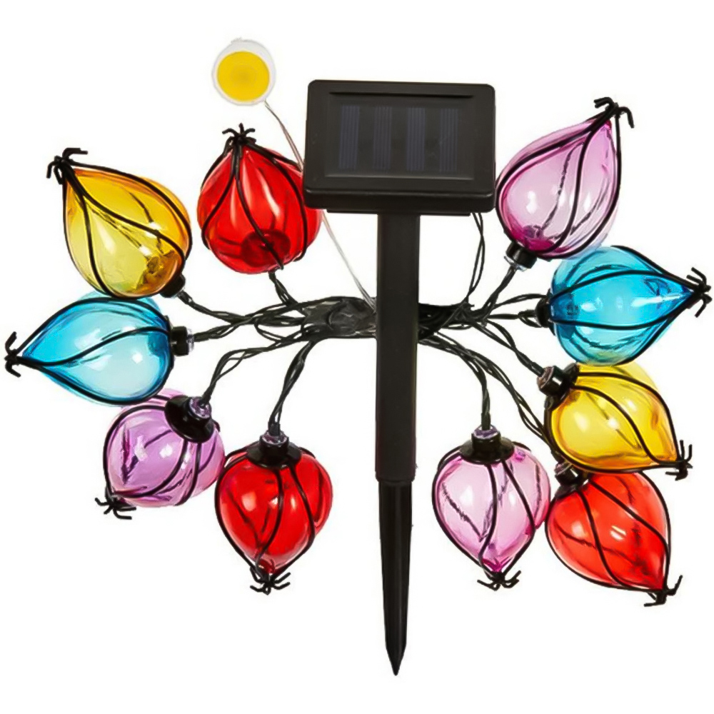 Garden Mile 10 Pack Multicolour Balloon Solar LED String Light Image 2