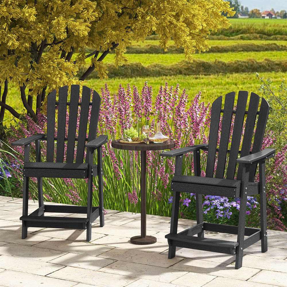 Costway Black Outdoor Chair Image 3