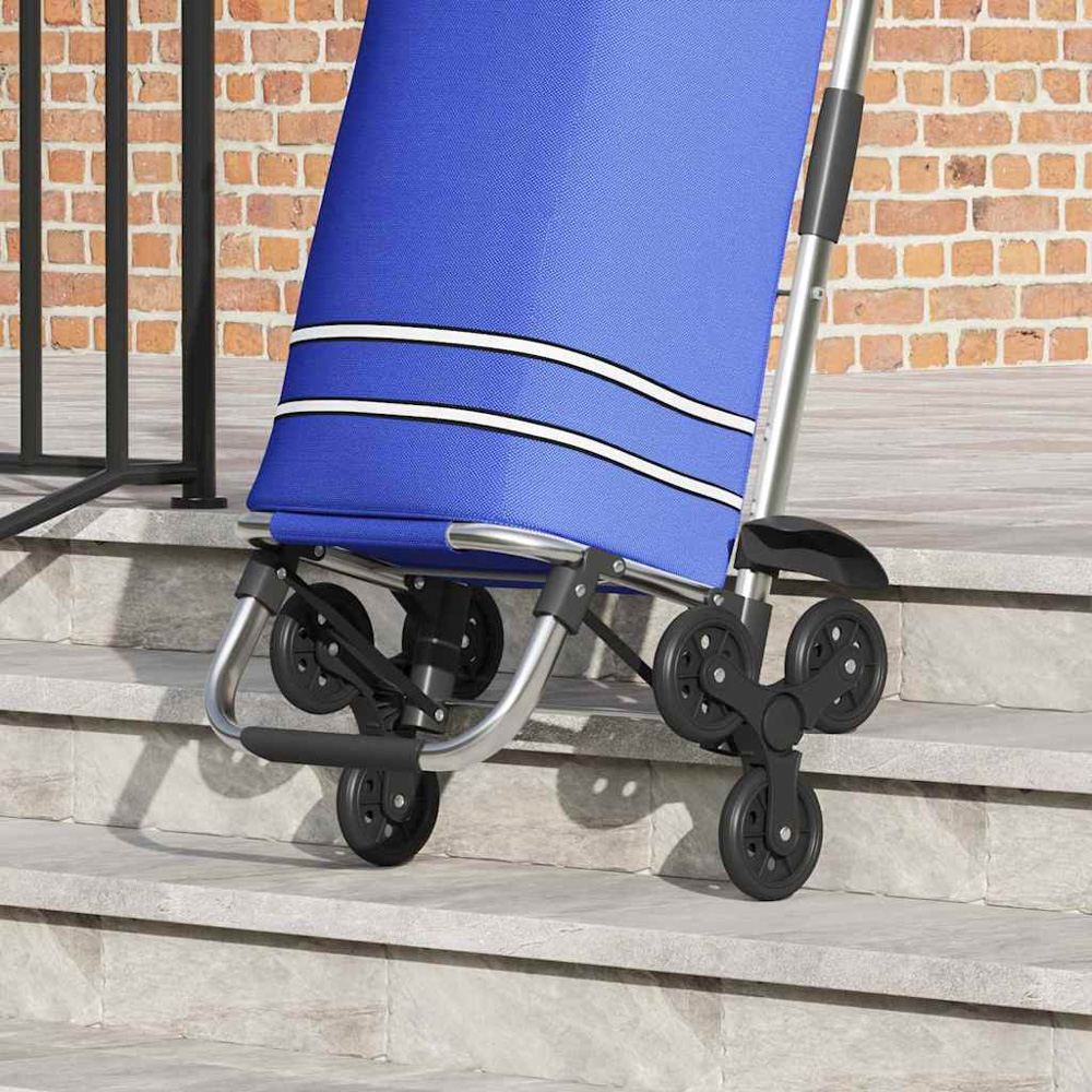 vidaXL Blue Shopping Trolley Image 5