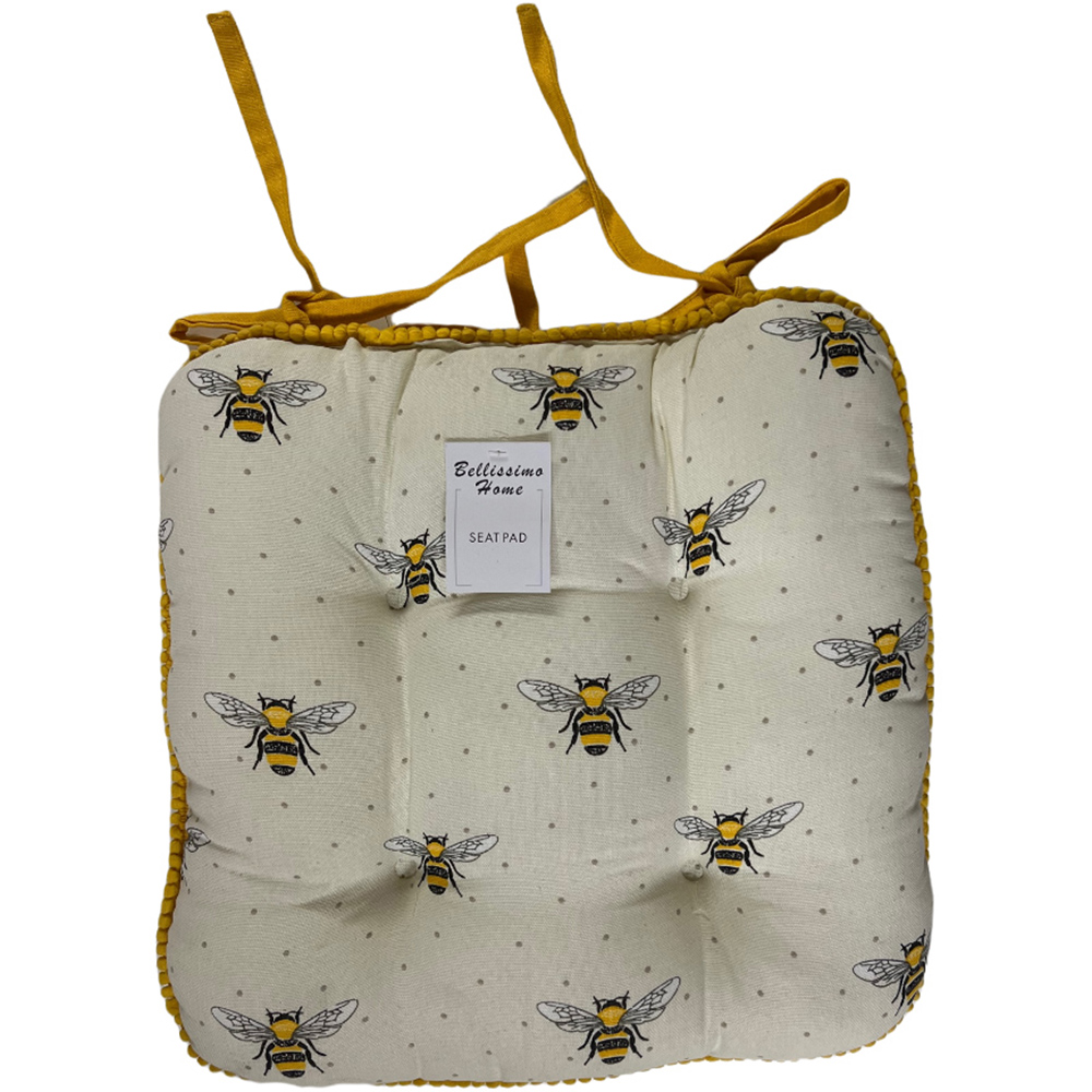Bellissimo Cream Bee Seat Pad 4 Pack Image 3