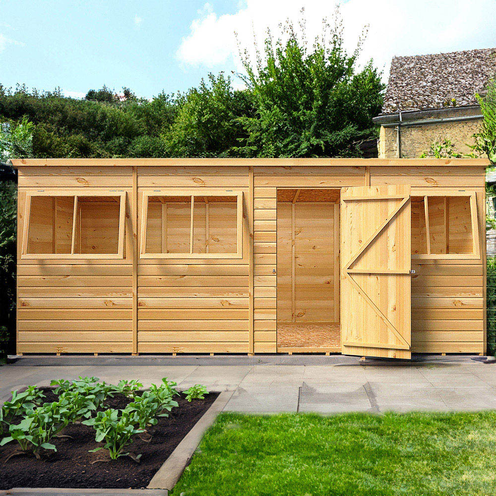 Shire GB Pent 16 x 6ft Shiplap Garden Shed Image 6