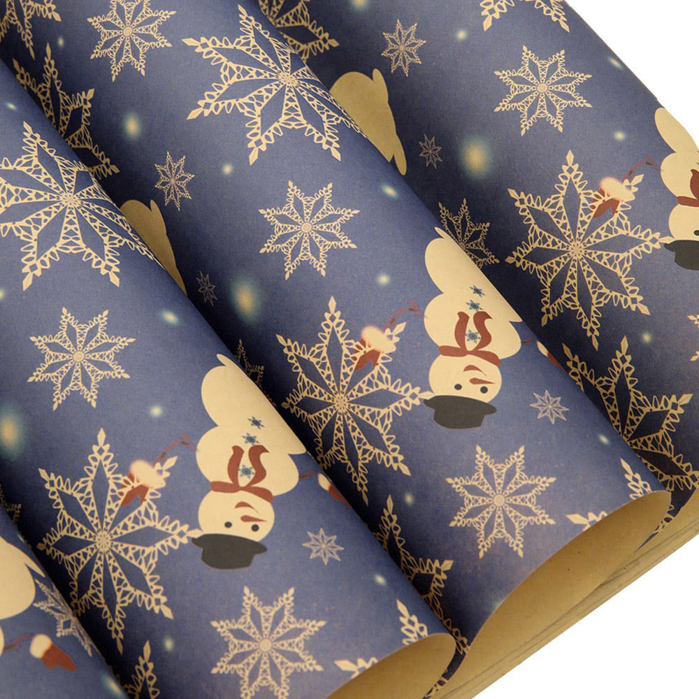 Living and Home Christmas Rustic Kraft Wrapping Paper Sheets 76 x 50cm 10Pack Image 5