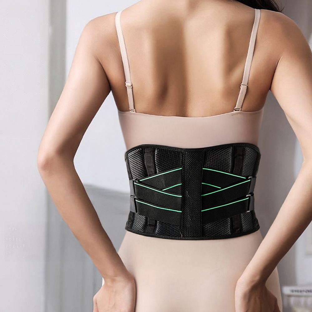 H&O Direct Women Men Green Pain Relief Back Support Belt Small Image 2