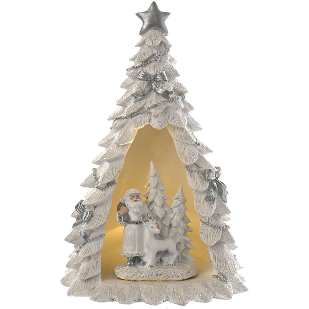 The Seasonal Gift Co. LED Freestanding Santa and Reindeer in Tree Christmas Decoration 24cm Image 2