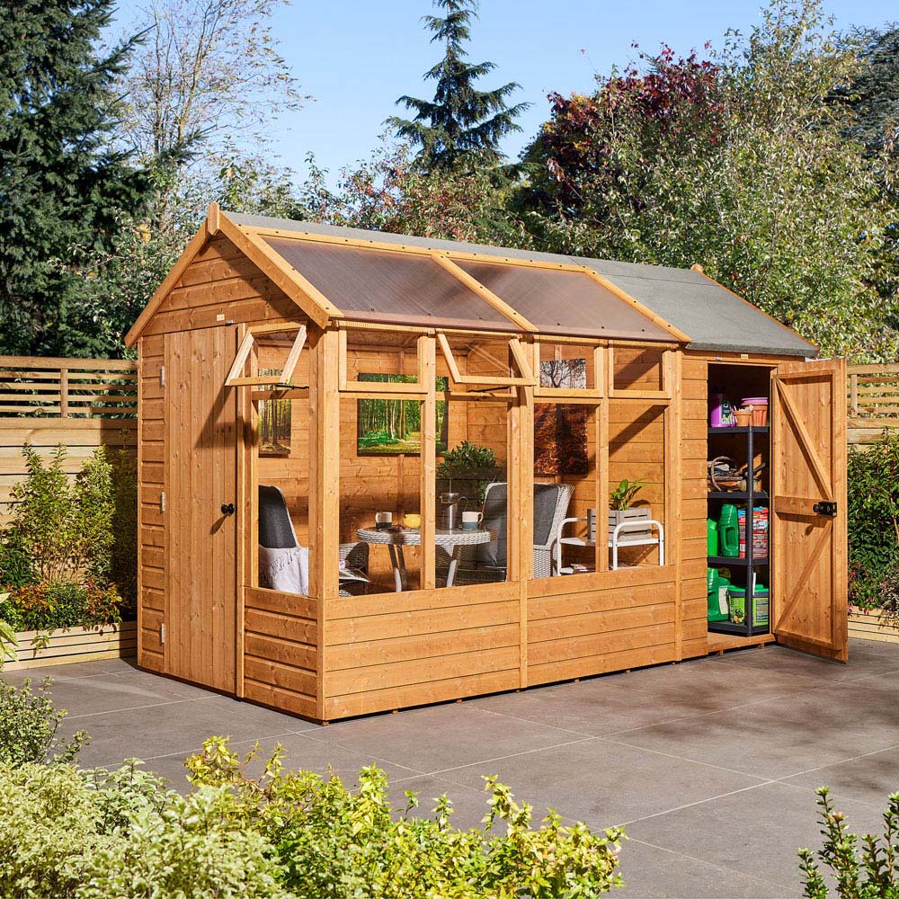 Rowlinson 12 x 6ft Growhouse with Store Image 7