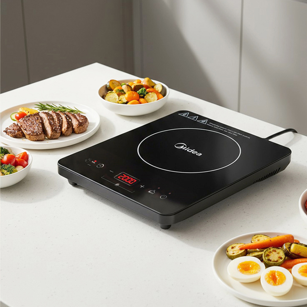 Living and Home Portable 10 Level Single Induction Hob with Temperature Control Image 2