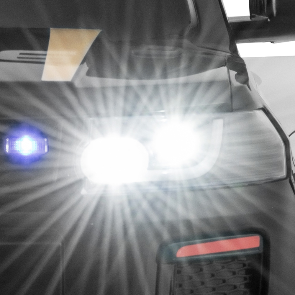 Costway Black Kid Ride On Police Car with Remote Control Image 2