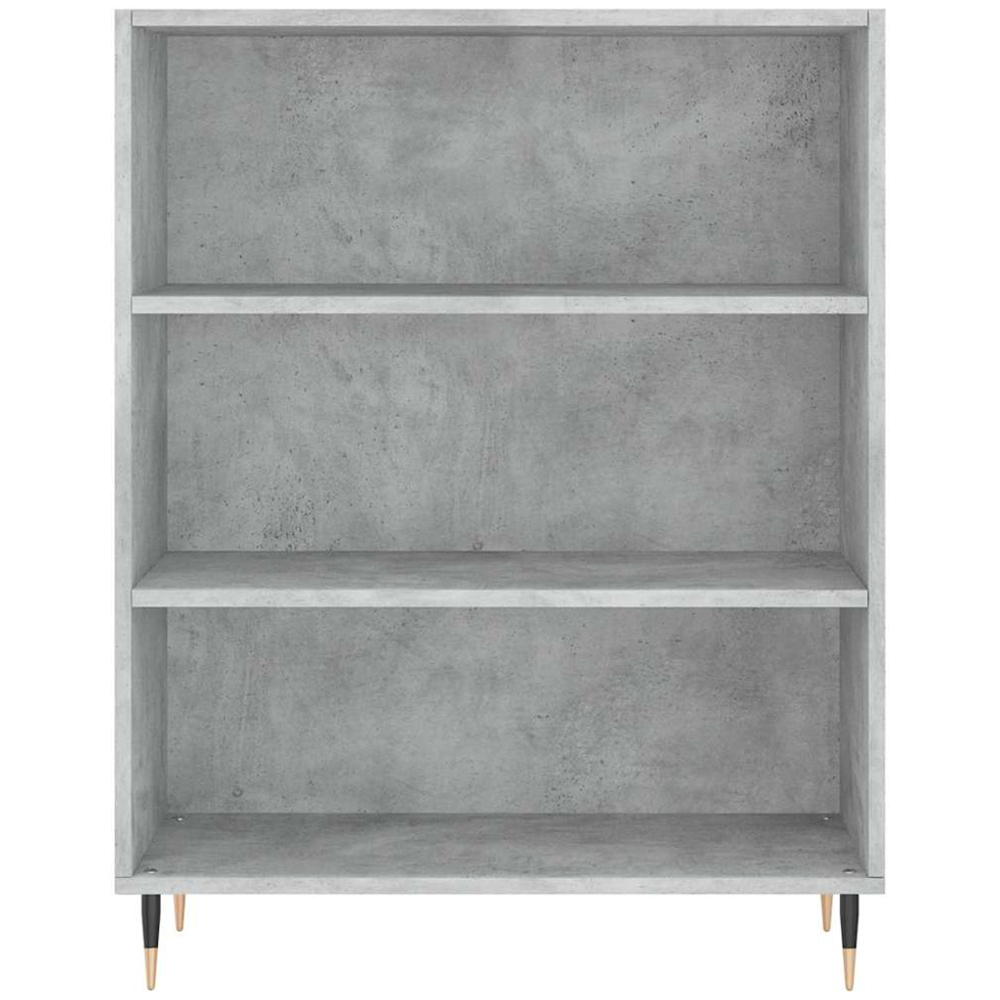 vidaXL 2 Door 3 Shelf Concrete Grey Highboard Image 8