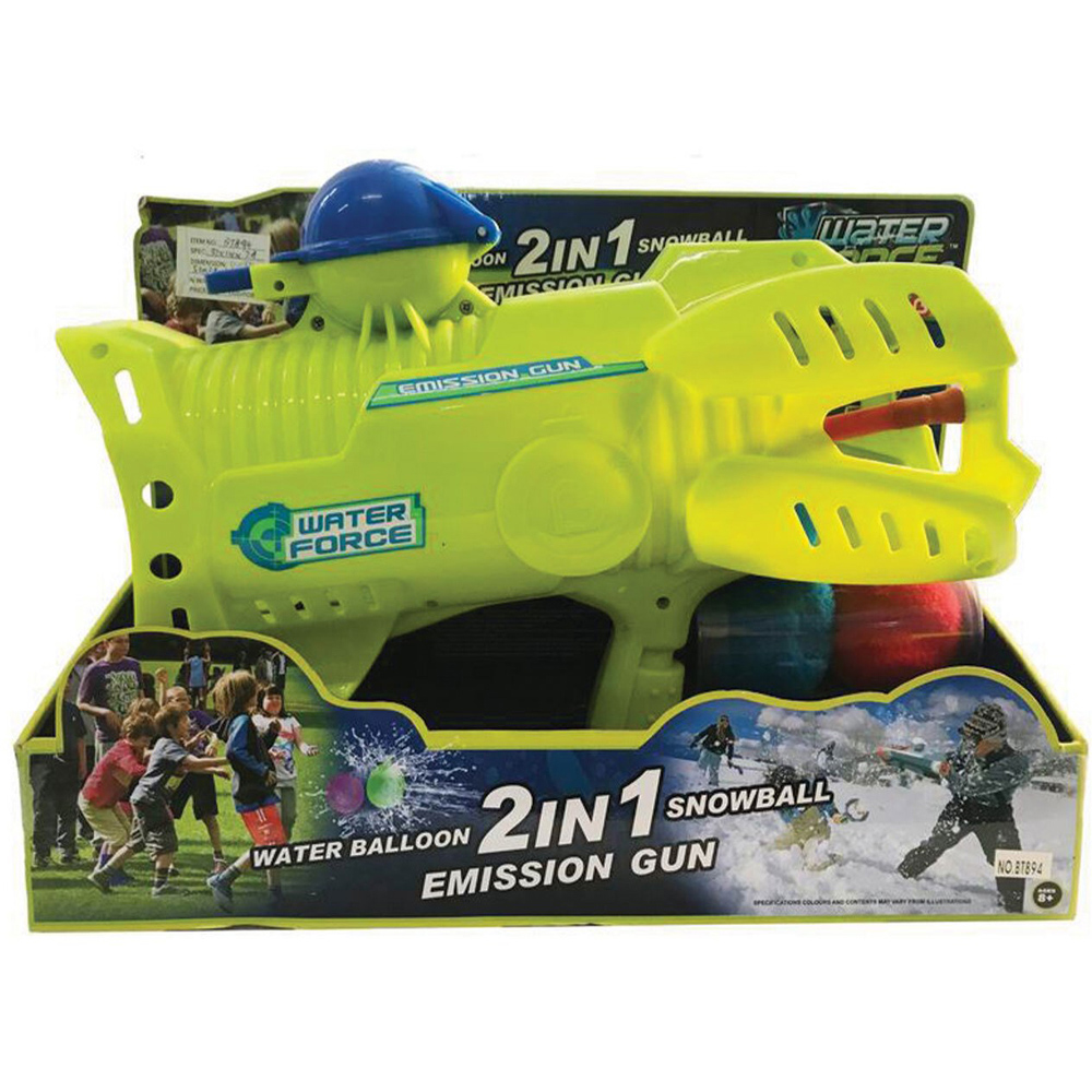 Water Force Water Balloon 2-in-1 Snowball Emission Gun Image