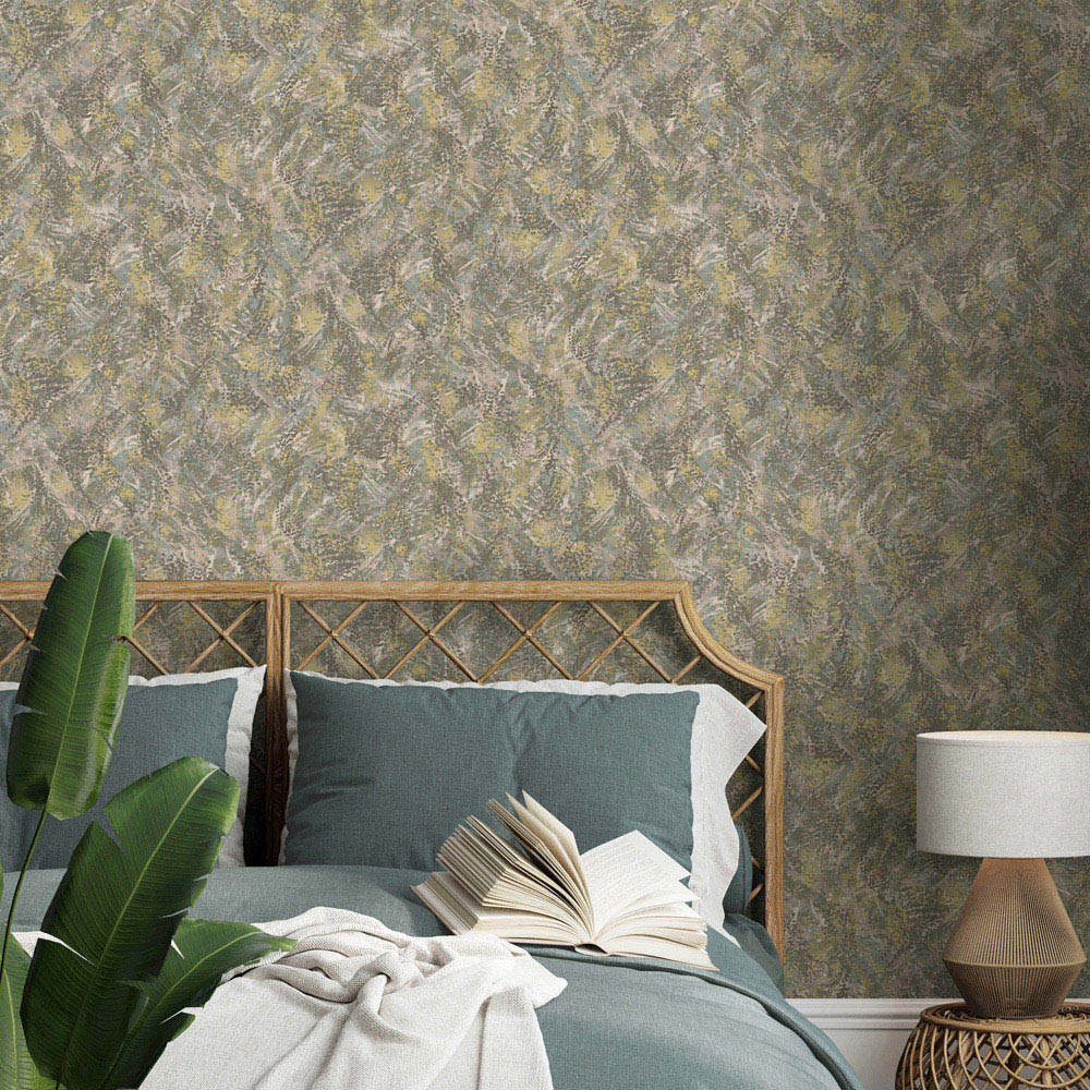 Holden Pluma Blush Khaki Wallpaper Image 3
