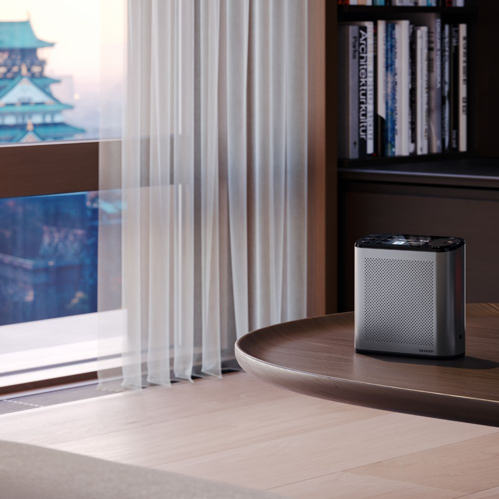 SHARP Osaka DR-P530 GY Storm Grey Portable Mono DAB+ Radio Image 2