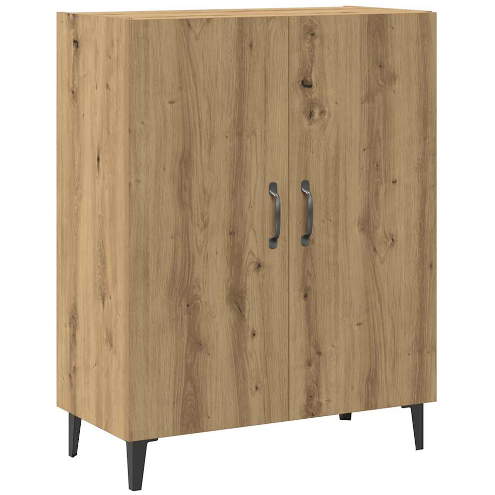 vidaXL 2 Door Artisan Oak Sideboard with 3 Shelf Wall Cabinet Image 4