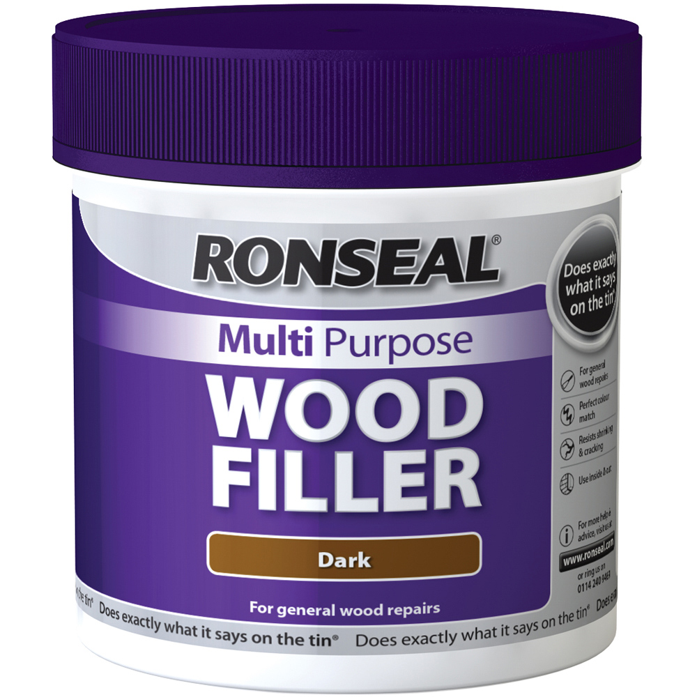 Ronseal Multi Purpose Dark Wood Filler 465g Image 1