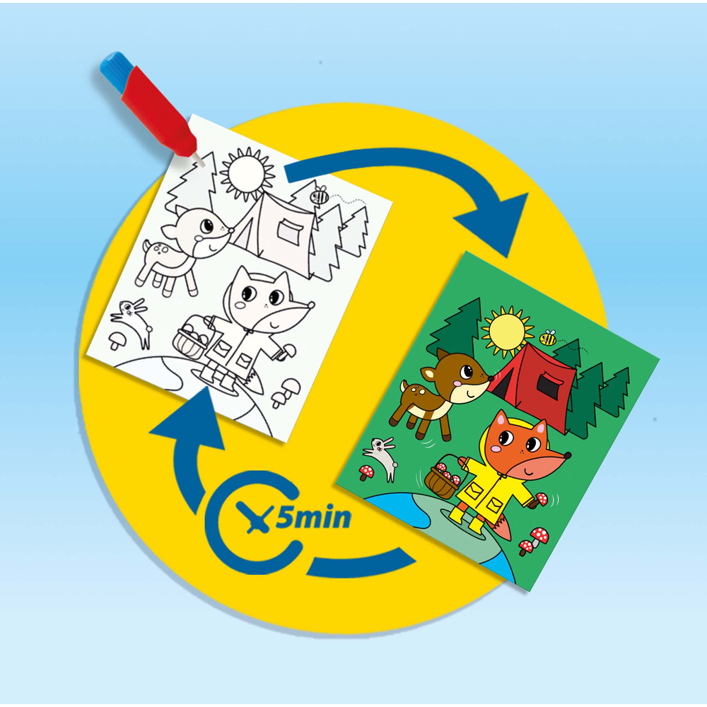 SES Creative Colouring with Water Travel Book and Brush Set Image 4