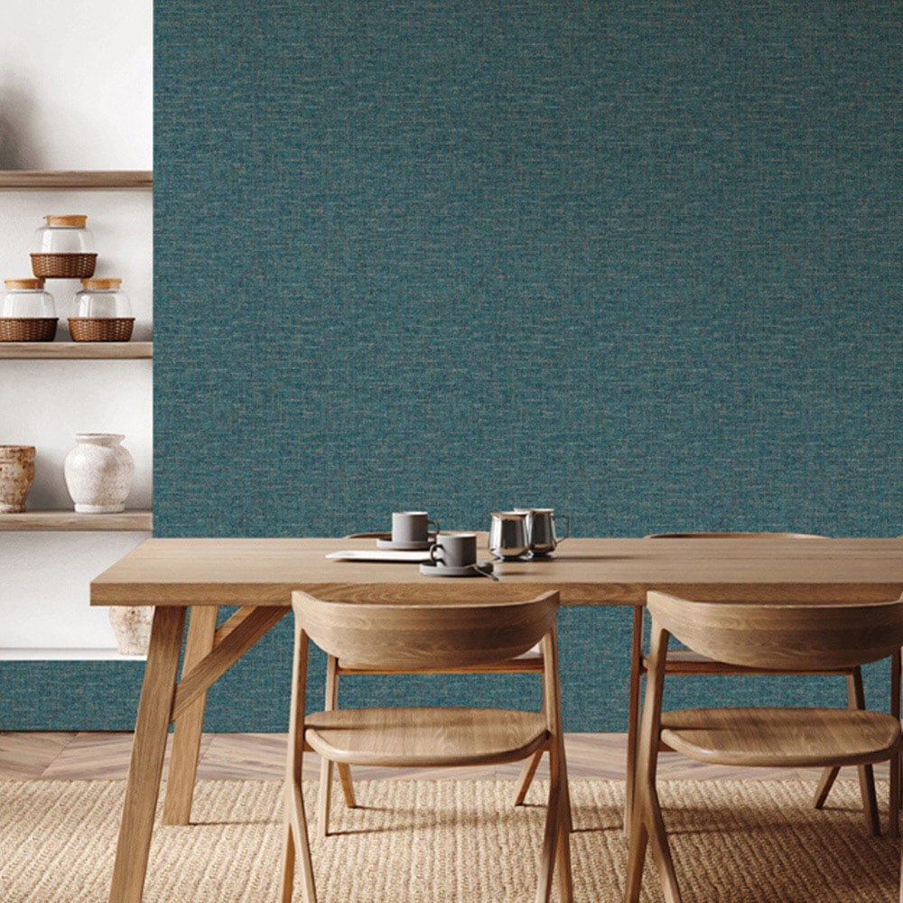 Esselle Home Artisan Weave Navy Wallpaper Image 4