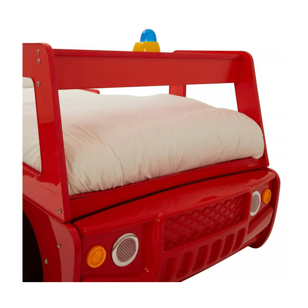 Premier Housewares Single Red Fire Engine Kids Bed Image 6