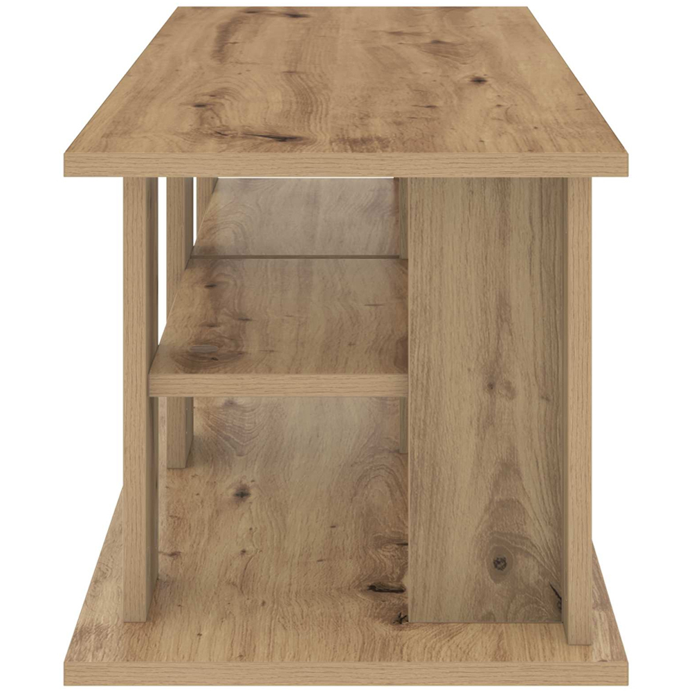 vidaXL 2 Shelf Artisan Oak TV Stand Image 5