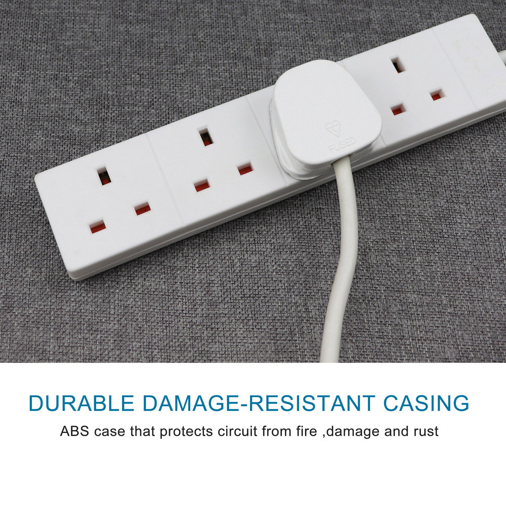 ExtraStar 4 Way White 13A Extension Lead 3m Image 5