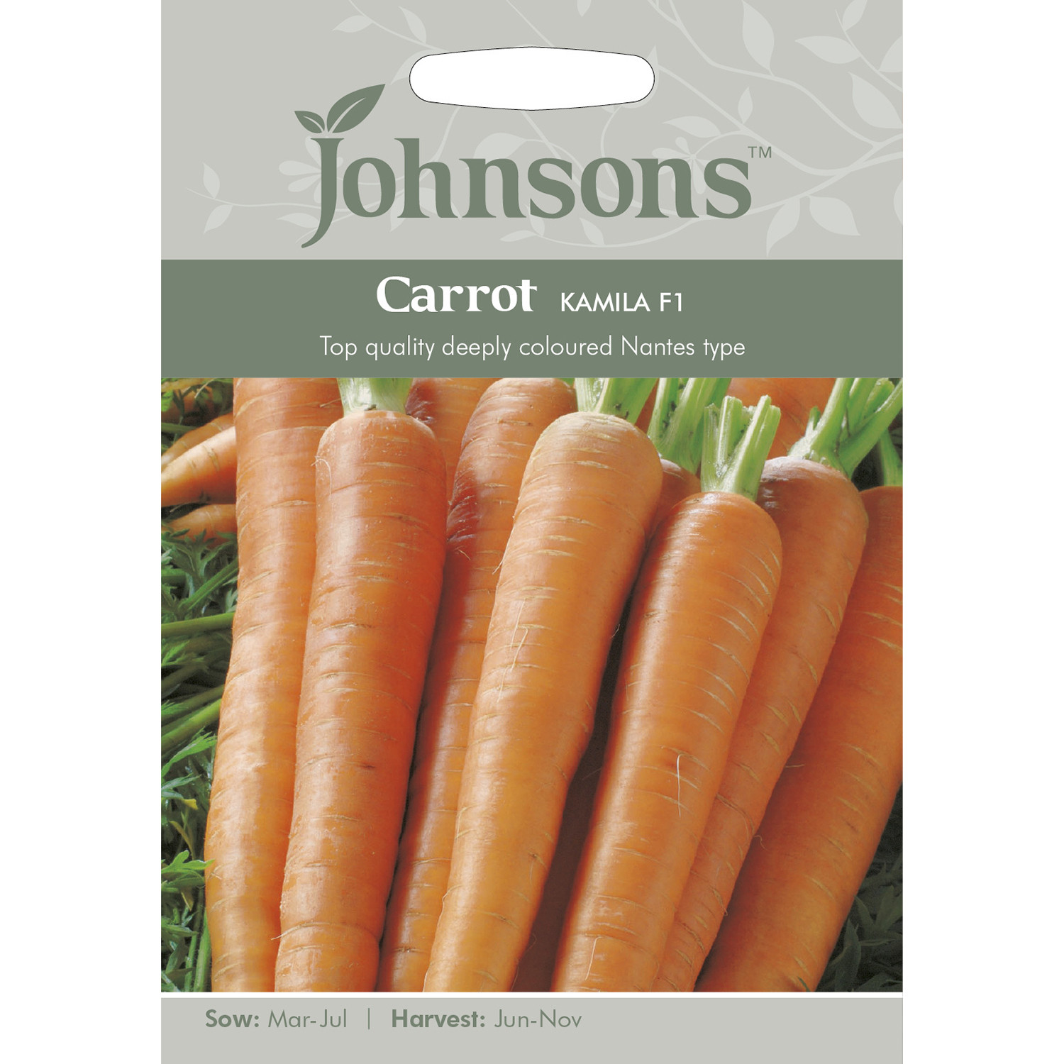 Johnsons Kamila F1 Carrots Vegetable Seeds Image 2