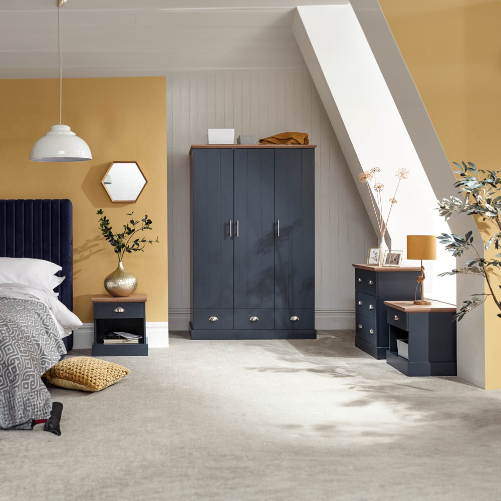 GFW Kendal Slate Blue 4 Piece Bedroom Furniture Set Image 6
