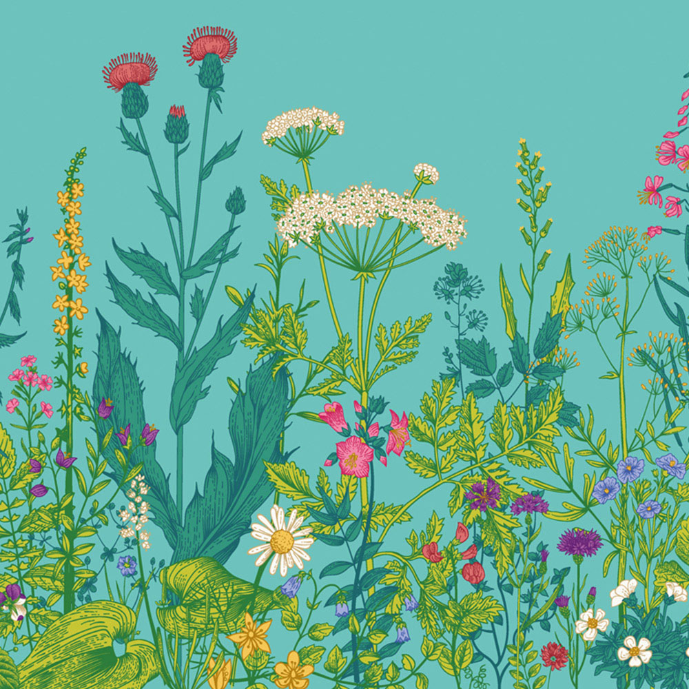 Origin Murals Botanical Fleur Multicolour Wall Mural Image 2