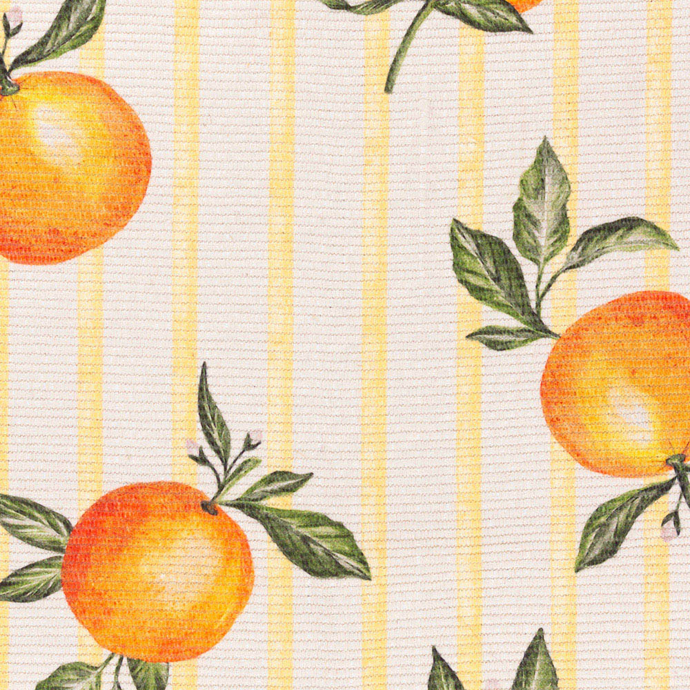 Furn Fruits Yellow Oranges Gingham Check Rug 120 x 170cm Image 2