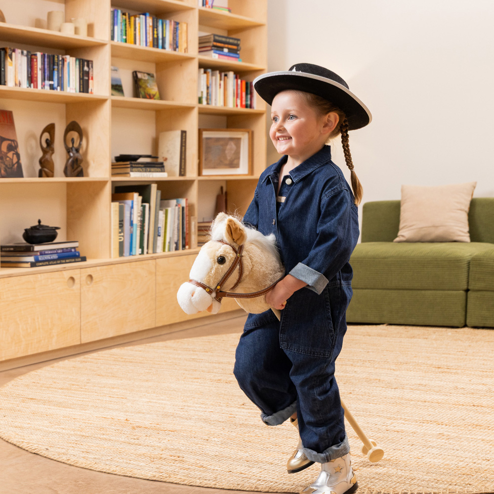 Toyrific Light Brown Kids Hobby Horse Toy Image 2