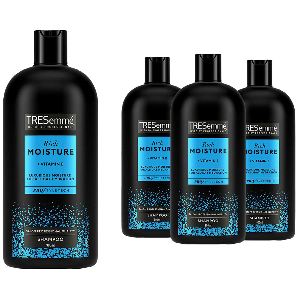 TRESemme Luxurious Moisture Rich Shampoo 900ml 4 Pack Image 1