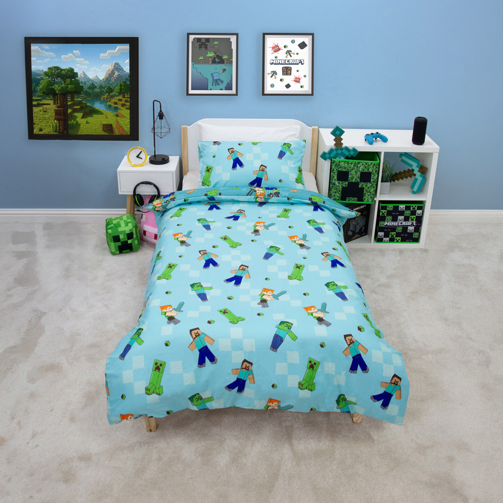 Minecraft Level Up Duvet Set Image 6