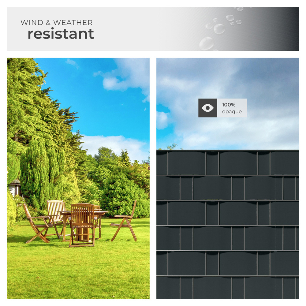 tectake Anthracite Privacy Film Double-Sided Print 7000cm Image 4