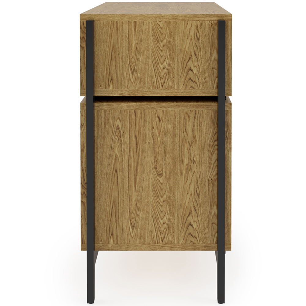 Dorel Louisiana 2 Drawer Warm Oak Turntable Stand Image 5