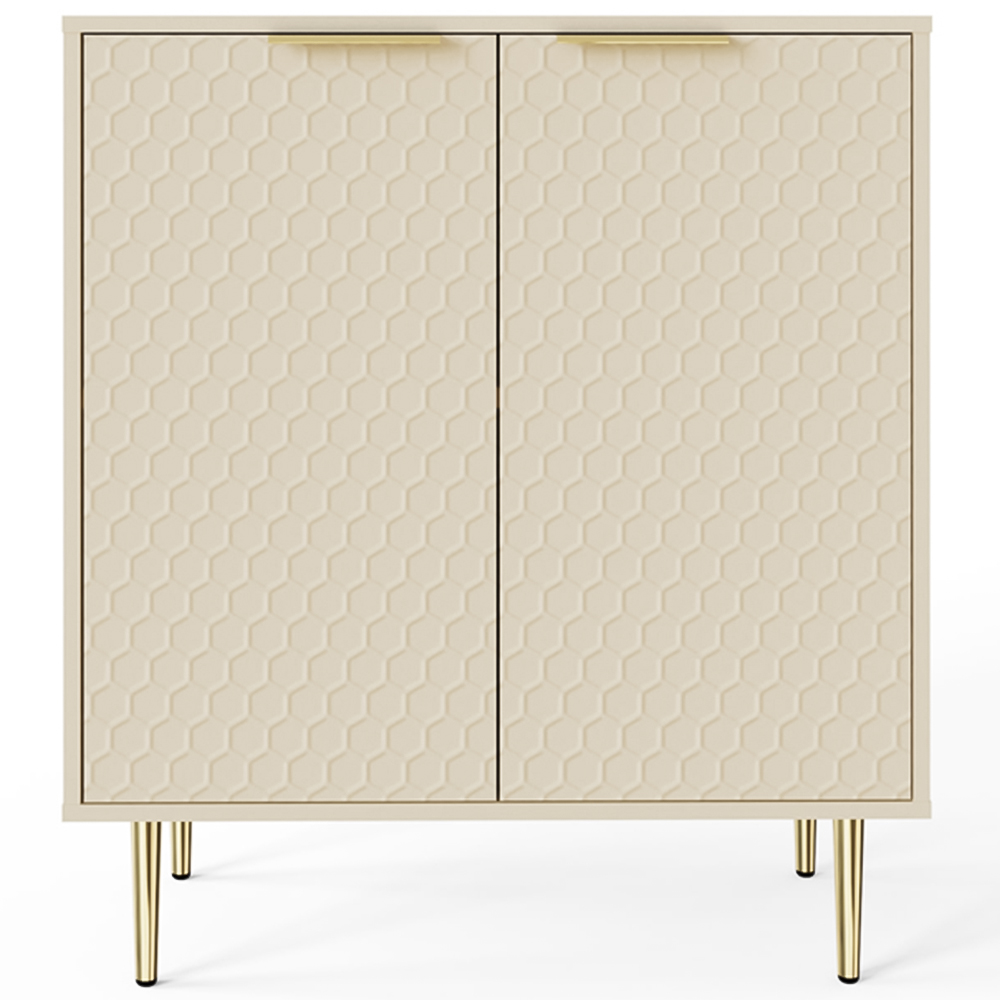 GFW Azariah 2 Door Ivory Compact Sideboard Image 3