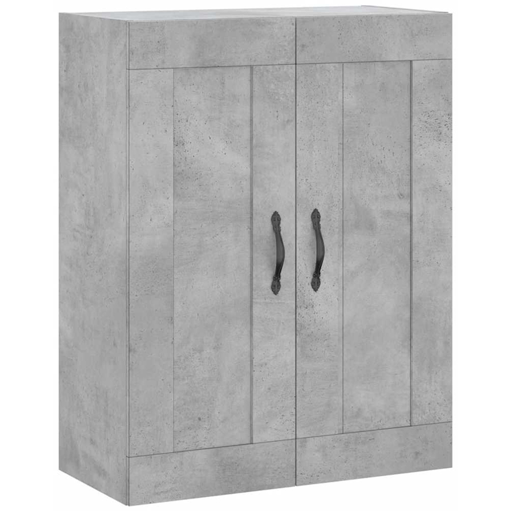 vidaXL 2 Door Concrete Grey Wall Mounted Cabinet Image 2