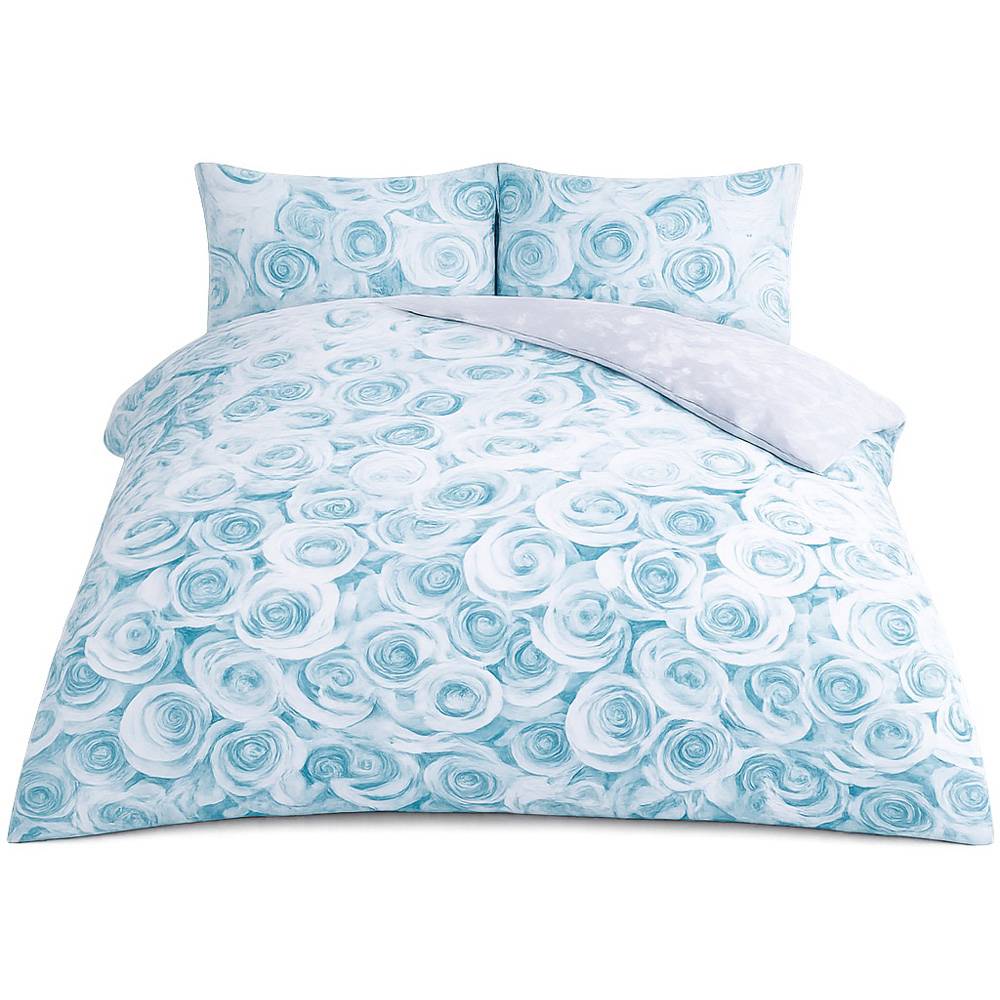 Smart Living Double Bellerose Duck Egg Duvet Cover Set Image 2