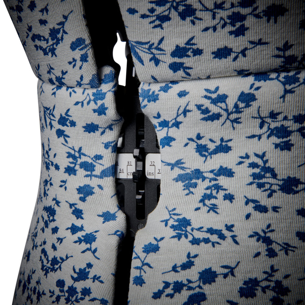 Sewing Online 5919B Ditsy Blue Adjustable 8-Part Dressmakers Dummy with Hem Marker Medium Image 4