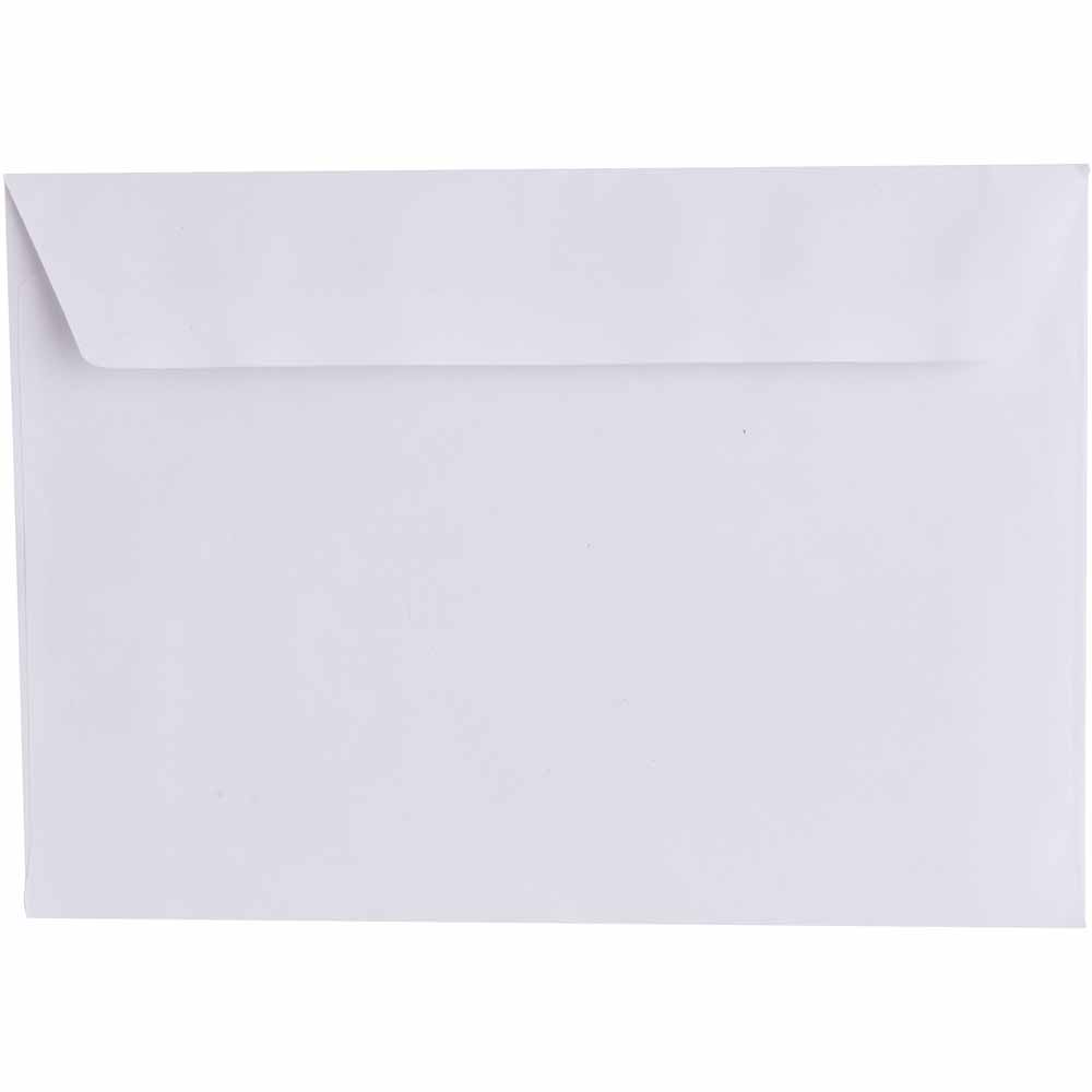 Wilko C5 White Peel and Seal Envelopes 162mm x 229mm 50 Pack Image 2