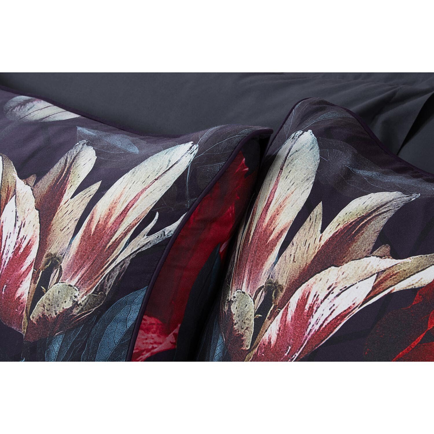 Divante Euphoria King Size Floral Purple Duvet Cover and Pillowcase Set Image 8