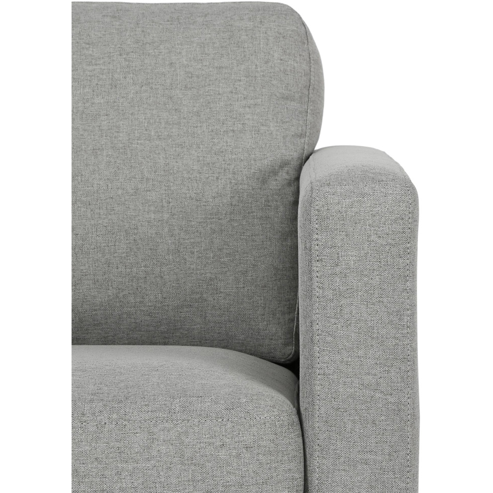Dorel Fabry Grey Linen Upholstered Accent Chair Image 5